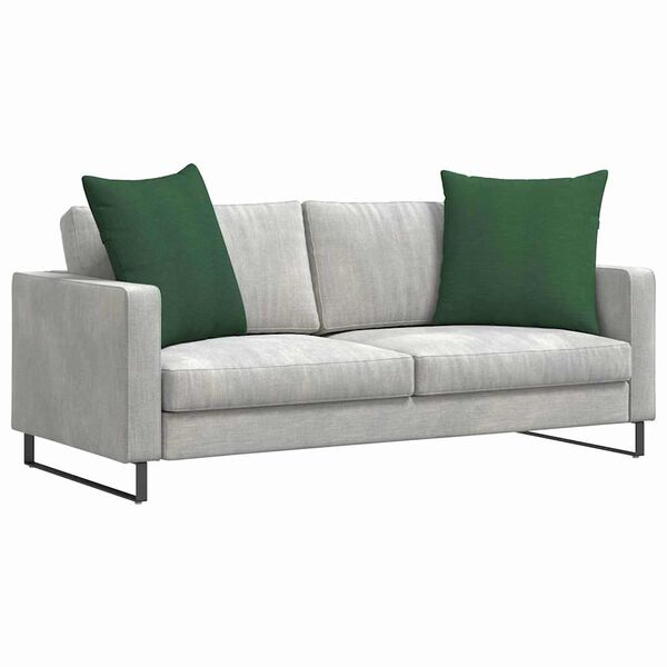 vidaXL Perne pentru canapea 2 pcs Verde închis 80 x 80 cm