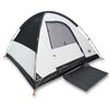 vidaXL Cort camping cupolă 3 persoane alb, țesătură opacă, impermeabil