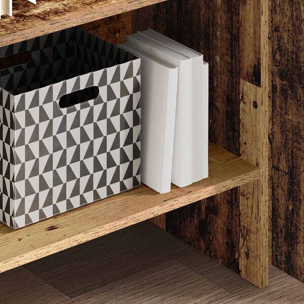 vidaXL Dulap pentru cărți Lemn vechi 60 x 35 x 180 cm Lemn compozit