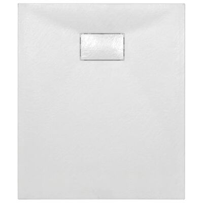 vidaXL Cădiță de duș, alb, 90 x 70 cm, SMC