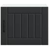 vidaXL Dulap de bucătărie Lucca 2 pcs Negru 50 x 31 x 40 cm
