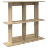 vidaXL Raft de perete Montare pe perete Stejar Sonoma 100 x 20 x 75 cm