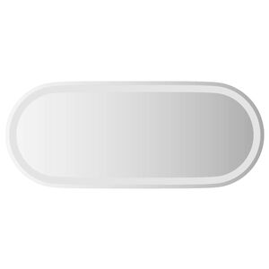 vidaXL Oglindă de baie cu LED Transparent 90 x 40 cm sticlă securizată