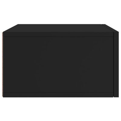 vidaXL Noptieră de perete, negru, 35x35x20 cm