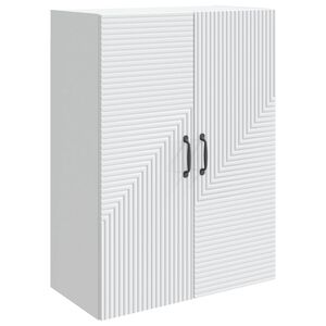 vidaXL Dulap montat pe perete Alb 66 x 34,5 x 90 cm Lemn prelucrat