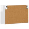 vidaXL Dulap suspendat Alb lucios 60 x 20 x 40 cm Lemn compozit
