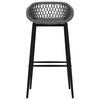 vidaXL Scaune de bar, 4 buc., gri