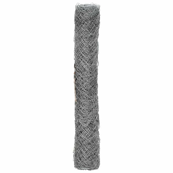 vidaXL Gard cu plasă de s&acirc;rmă Galvanizat 2 x 10 m Sticlă