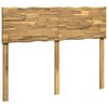 vidaXL Tăblie de pat cu margini naturale ROSTOCK Alb 140 cm