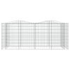 vidaXL Strat &icirc;nălțat cu gabion arcuit, 200x100x100 cm, fier galvanizat