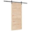 vidaXL Ușă glisantă natural 100 x 208 cm Lemn masiv de pin