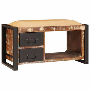 vidaXL Bancă cu spațiu de depozitare Multicolour 80 x 35 x 40 cm