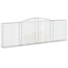 vidaXL Coșuri gabion arcuite 20 buc. 400x30x120/140cm fier galvanizat