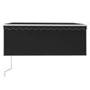 vidaXL Copertină retractabilă automat cu stor, antracit, 3x2,5 m
