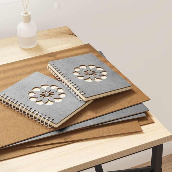 vidaXL Panouri de decor 12 pcs Gri din beton 30 x 42 x 0.27 cm