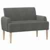 vidaXL Canapea cu capitonaj butonat Gri &icirc;nchis 116 x 67 x 81 cm