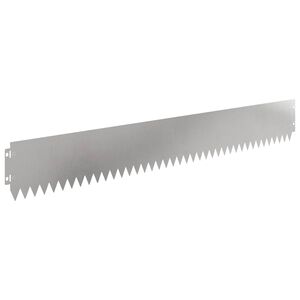 vidaXL Margine pentru gazon 30 pcs 103 x 15 cm Oțel Argintiu