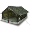 vidaXL Cort camping pentru 2 persoane, camuflaj, impermeabil