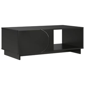 vidaXL Masă de cafea Negru 95 x 50,5 x 35 cm Lemn prelucrat