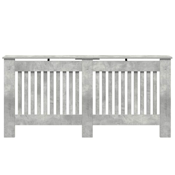 vidaXL Capac pentru radiator Gri din beton 172 x 19 x 81,5 cm