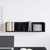 vidaXL Raft de perete Stejar Negru 75 x 18 x 18 cm Lemn compozit