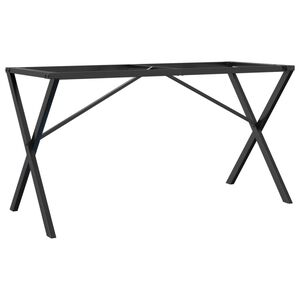 vidaXL Picioare masă de sufragerie X-Frame 140x60x73 cm Oţel