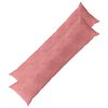 vidaXL Husă pentru pernă 2 pcs HEERLEN Roz 40 x 145 cm Catifea