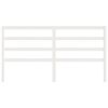 vidaXL Tăblie de pat, alb, 186x4x100 cm, lemn masiv de pin