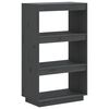 vidaXL Bibliotecă/Separator cameră, gri, 60x35x103 cm, lemn masiv pin
