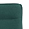 vidaXL Scaune de bucătărie, 2 buc., verde închis, material textil