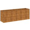 vidaXL Pat de grădină &icirc;nălțat 196x50x69 cm, oțel corten