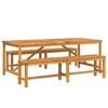 vidaXL Set de masă pentru grădină 3 pcs Maro Lemn Solid de Acacia