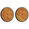 vidaXL Roți Spațiale cu roata 2 buc. Maro 20.5 x 20.5 x 2 cm