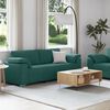 vidaXL Canapea 2 pcs Verde &icirc;nchis 219 x 80 x 82 cm țesătură