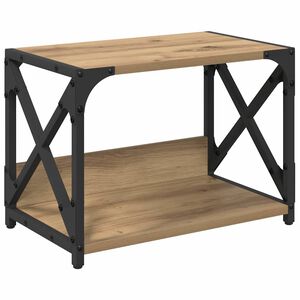 vidaXL Suport pentru imprimantă Stejar Artizanal 44 x 26 x 31.5 cm