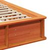 vidaXL Cadru de pat Maroniu cerat 200 x 200 cm Lemn de pin masiv