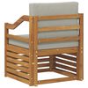 vidaXL Set de canapele de exterior cu pernă natural 67 x 63 x 73 cm