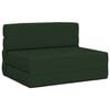 vidaXL Canapea Pat Pliabilă Verde &icirc;nchis 70 x 72 x 60 cm Țesătură