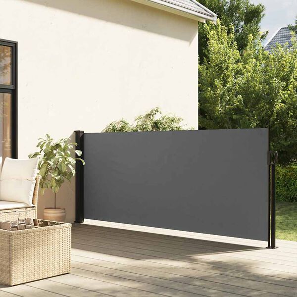 vidaXL Copertină laterală retractabilă antracit 100x300 cm
