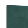 vidaXL Pat cu arcuri cu headboard Verde &icirc;nchis 120 x 190 cm Catifea