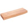 vidaXL Poliță perete maro deschis 60x20x6 cm lemn masiv stejar tratat