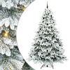 vidaXL Brad de Crăciun artificial cu 300 LED Alb 240 cm PE și PVC