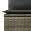 vidaXL Set de canapele pentru grădină cu pernă 8 pcs Gri Rattan poli