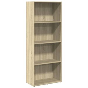 vidaXL Bibliotecă, stejar sonoma, 60x30x152 cm, lemn prelucrat