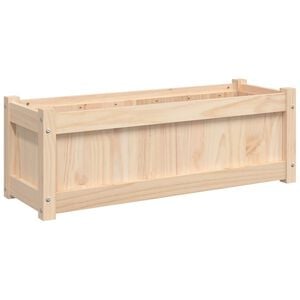 vidaXL Jardinieră de grădină, 90x31x31 cm, lemn masiv de pin
