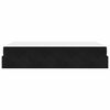 vidaXL Cadru de pat cu saltea cu saltea 2 pcs Negru Catifea