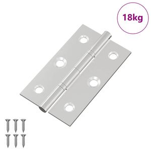 vidaXL Hinge Simplu 899 pcs Argintiu 58 x 35 x 1 mm Oțel