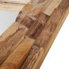 vidaXL Oglindă decorativă din lemn de tec, 90 x 60 cm, dreptunghiular