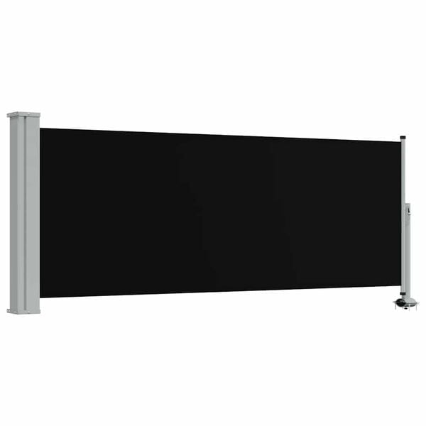 vidaXL Copertină laterală retractabilă de terasă, negru, 100 x 300 cm