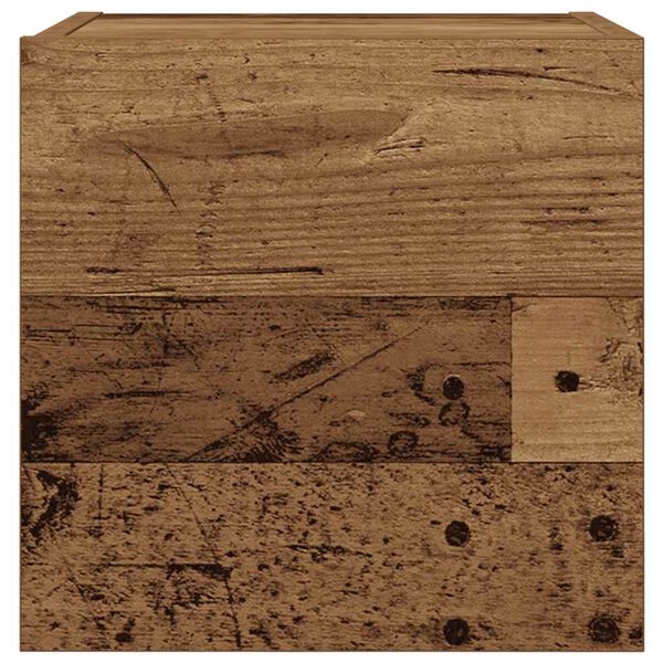 vidaXL Dulap TV montaj pe perete, lemn vechi, 30,5x30x30 cm